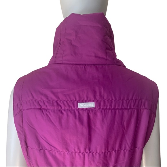 COLUMBIA Shining Light II Vest Magenta Fleece Lined Full Zip Size Small - Picture 11 of 16